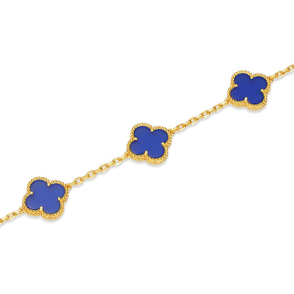 Klaverblad Armband – 925 Zilver, 18k Goud Verguld