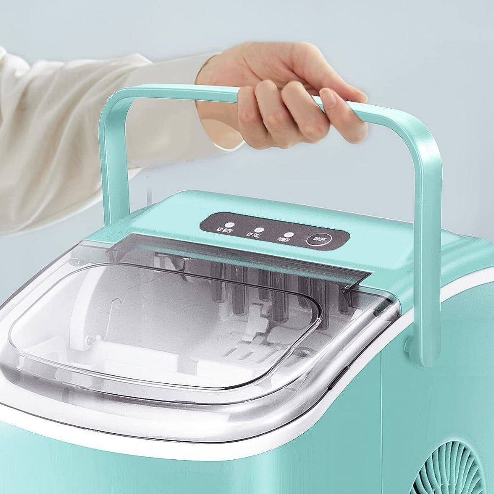 Máquina portátil para hacer cubitos de hielo nugget de gran capacidad para encimera