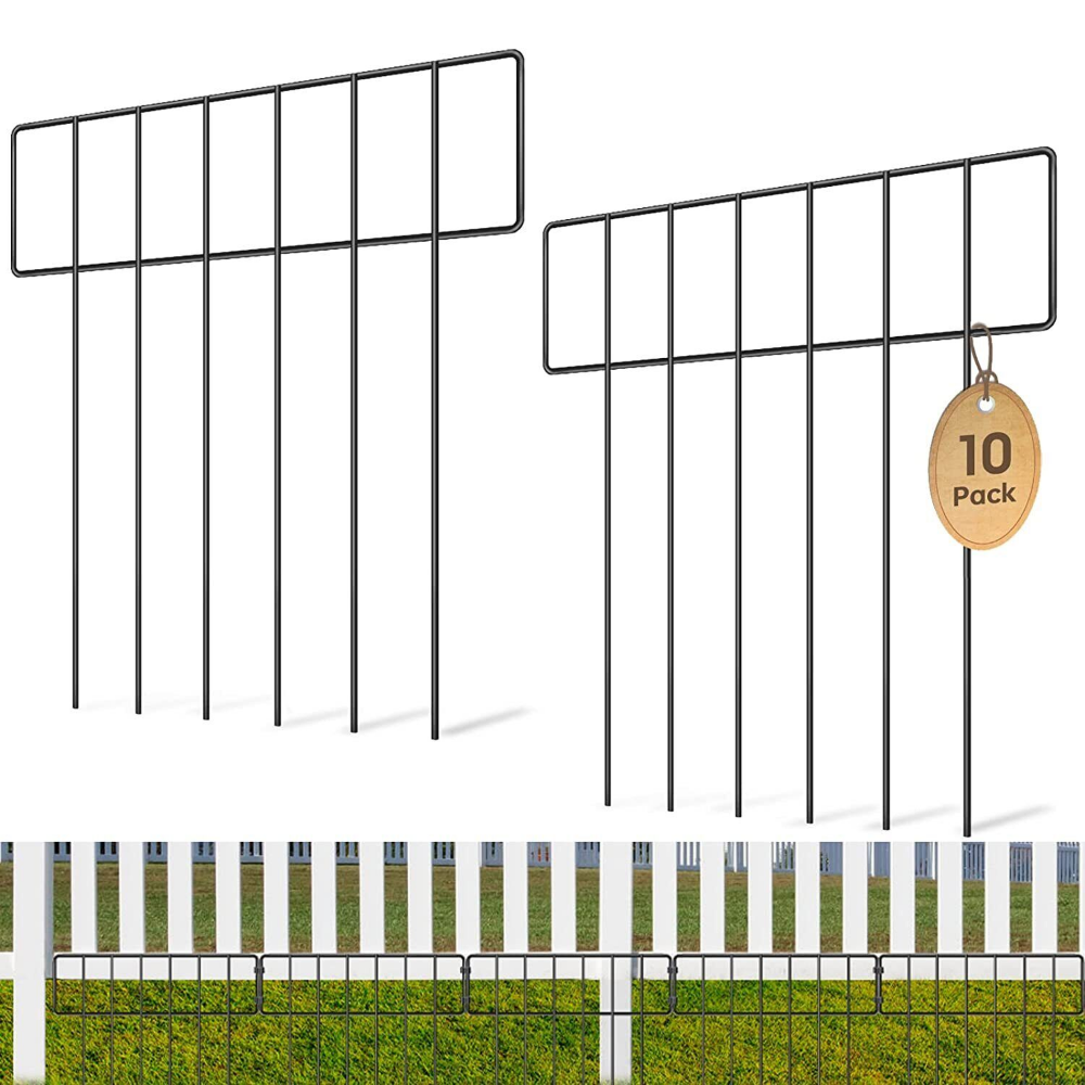 Heavy Duty Outdoor Garden Mounted Metal Dog Barrier Fence
