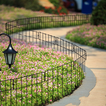 Heavy Duty Outdoor Garden Mounted Metal Dog Barrier Fence