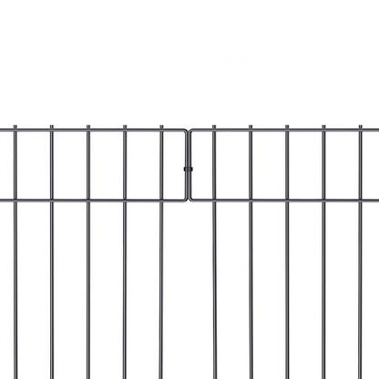 Heavy Duty Outdoor Garden Mounted Metal Dog Barrier Fence