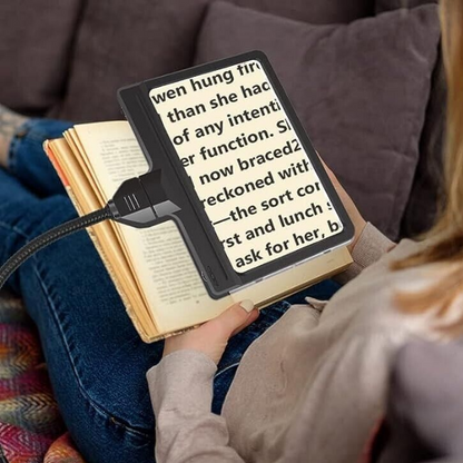 5X Magnifying Floor Lamp – Full-Page LED Light for Reading, Hobbies & Crafts