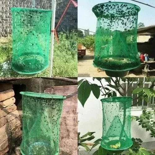 Reusable Outdoor Fly Trap – Non-Toxic Ranch Fly Catcher for Barns, Farms & Patios