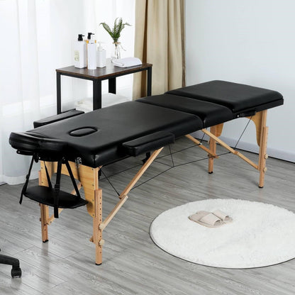 3-Fold Massage Table 84" – Professional Adjustable Spa Bed, Portable Design