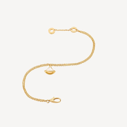 Divas' Dream Bracelet – 925 Silver, 18k Yellow Gold Plated, Mother of Pearl