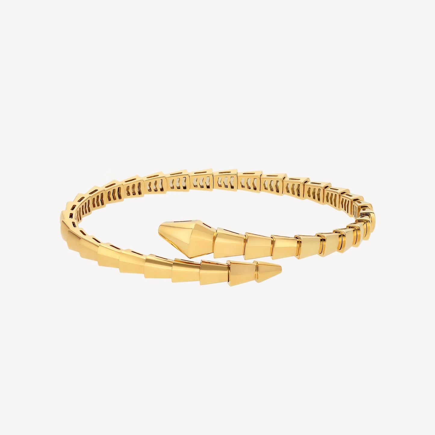 Serpenti Bracelet – 18k Yellow Gold Plated, Elegant Snake Design