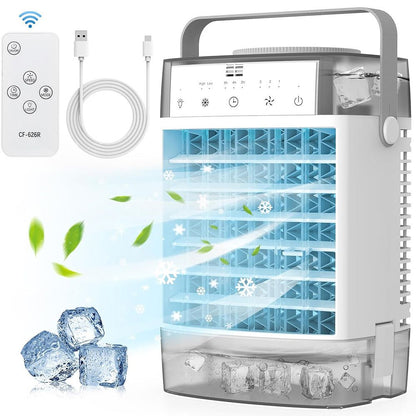 Aire acondicionado portátil 4 en 1 con humidificador y ventilador