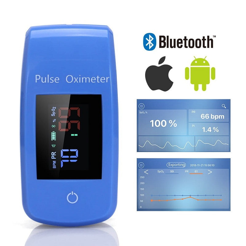 Finger Blood Pressure Pulse Oximeter & Heart Rate Monitor