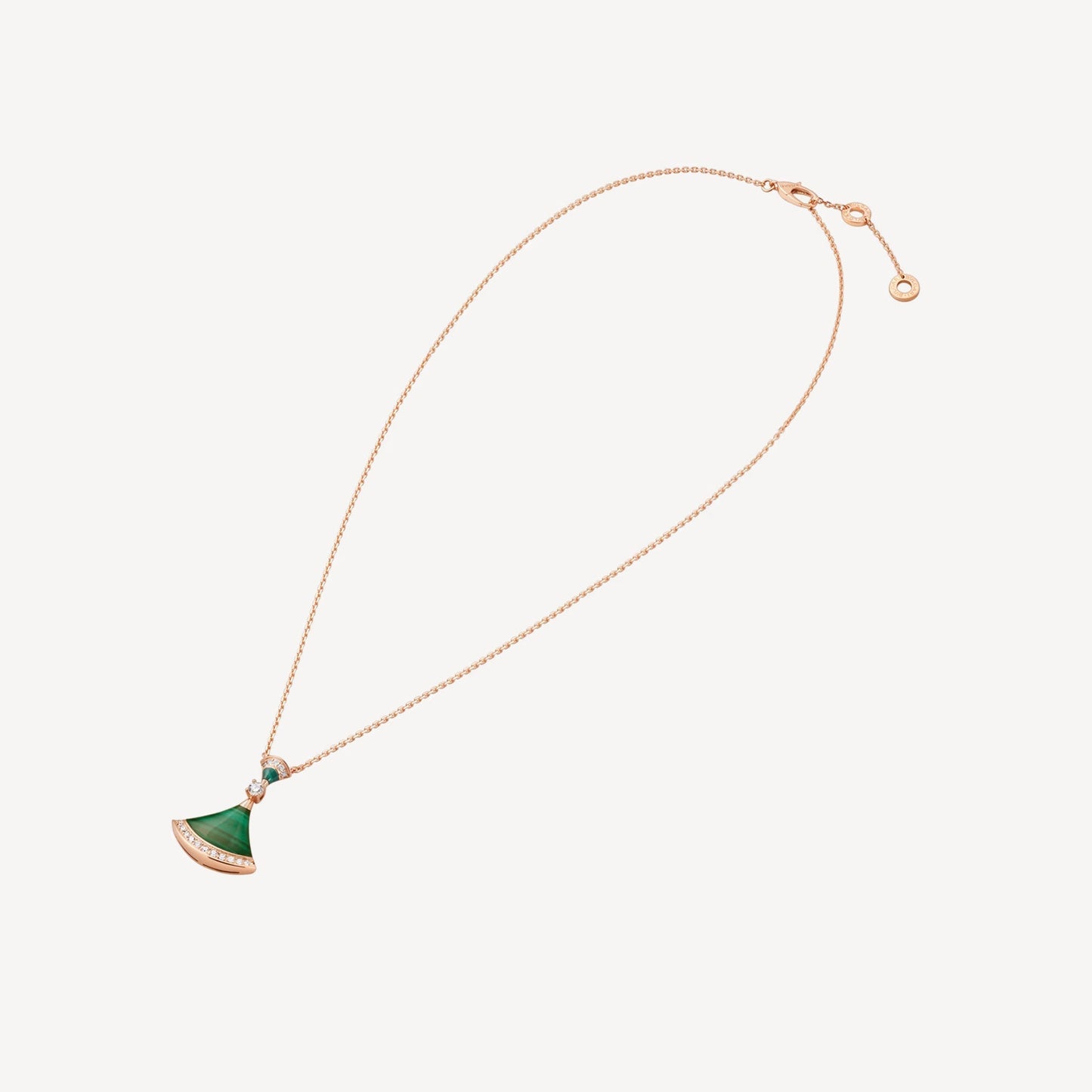 Divas’ Dream Necklace, 925 Silver, 18K Gold Plated, Green Agate