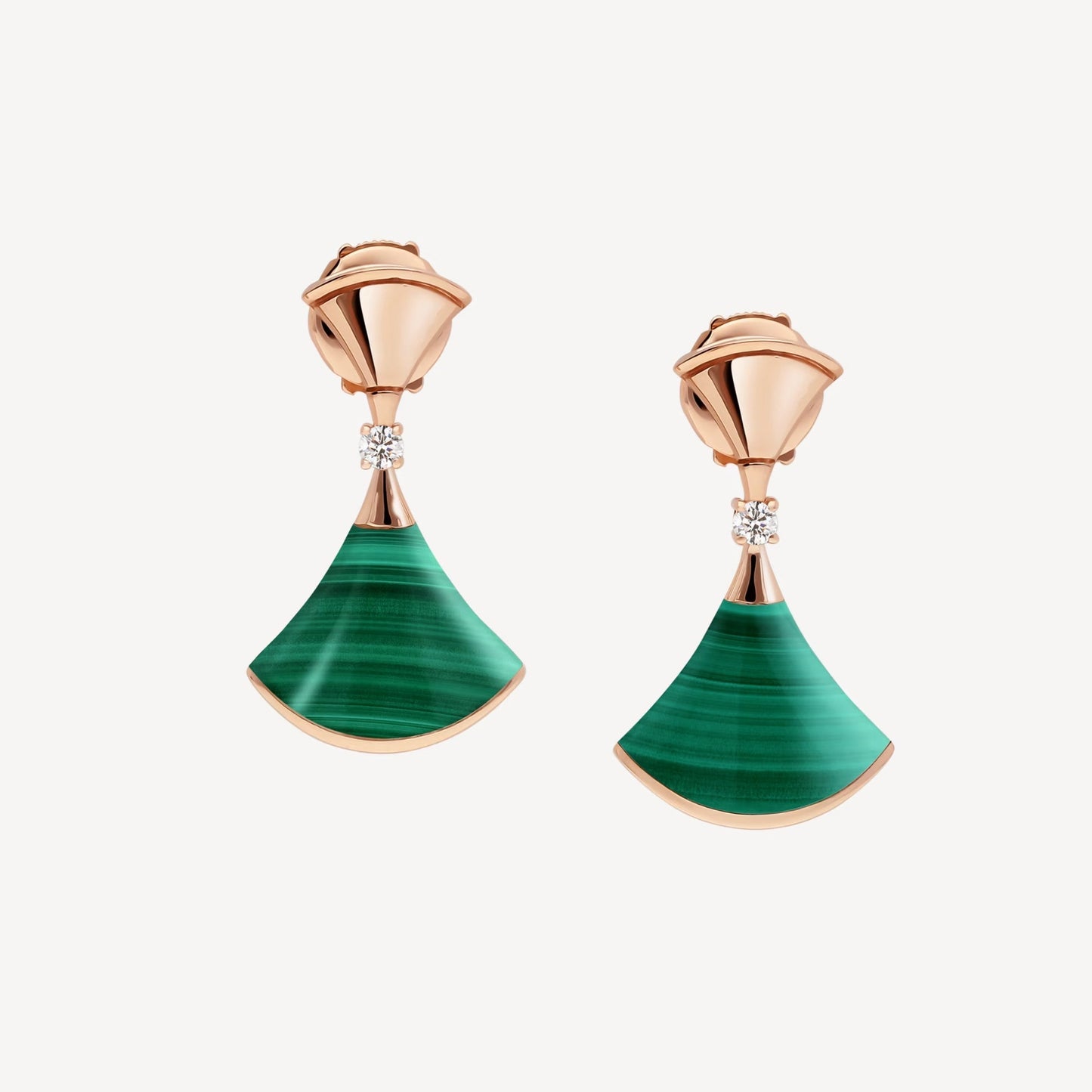 Divas’ Dream Earrings – 925 Silver, 18k Gold Plated with Green Agate