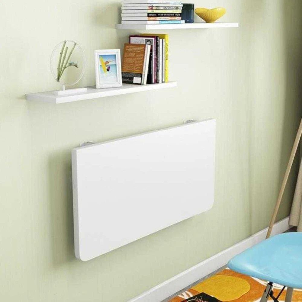 Compact Wall Mounted Fold Away Computer Desk Table