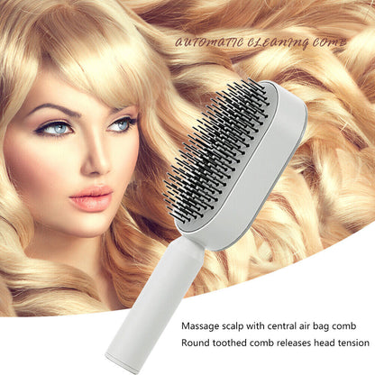 Self-Cleaning Hair Brush – Detangling Brush for All Hair Types