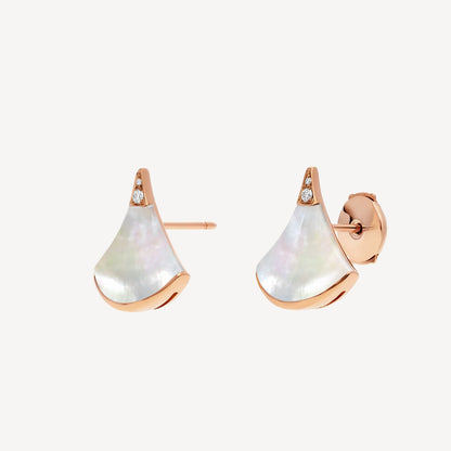Divas’ Dream Earrings – 18k Gold Plated with Mother of Pearl