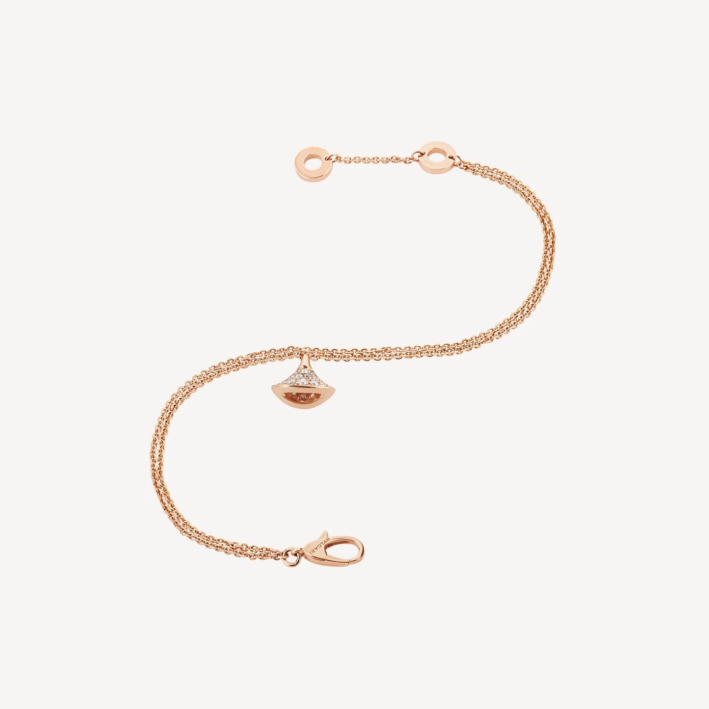 Pulsera Divas' Dream – Plata 925, Baño de Oro Rosa de 18k, Pavé de Circonitas