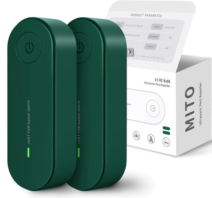 Ultrasonic Pest Repeller Plug-In – Pack of 2 Indoor Mosquito & Insect Repellent Devices