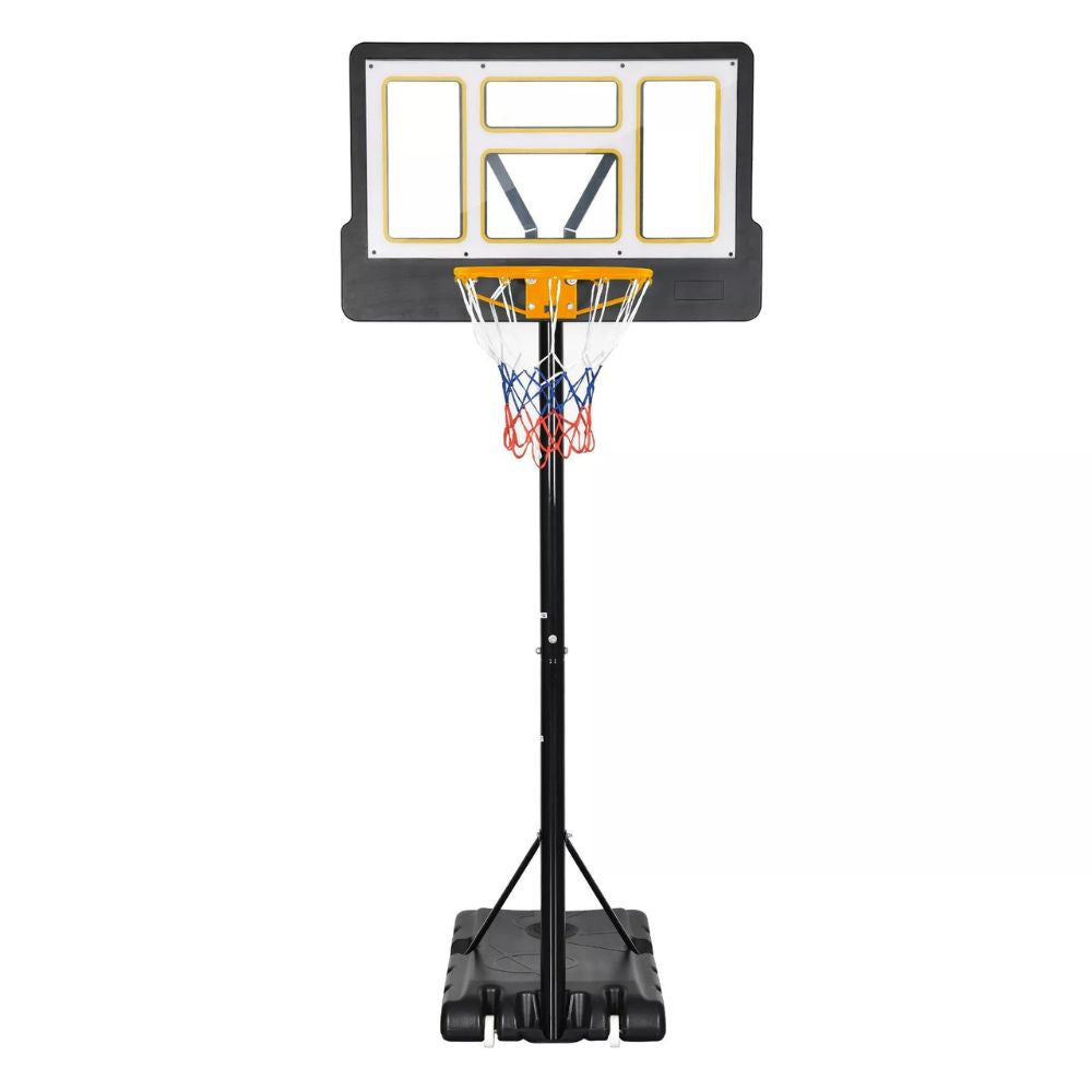 Wheeled Portable Outdoor Basketball Hoop Set 4.4-10 FT