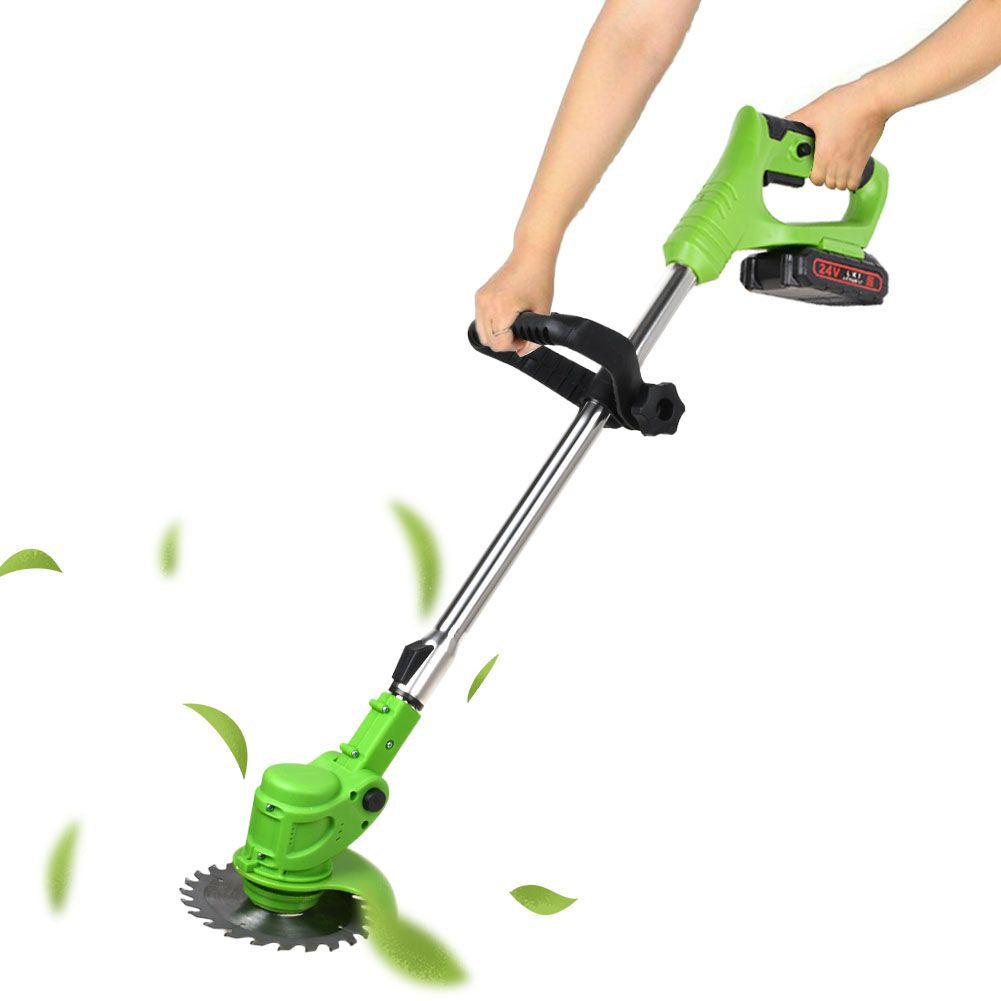Cordless Electric Weed Eater – Rechargeable Grass Trimmer with Adjustable Head