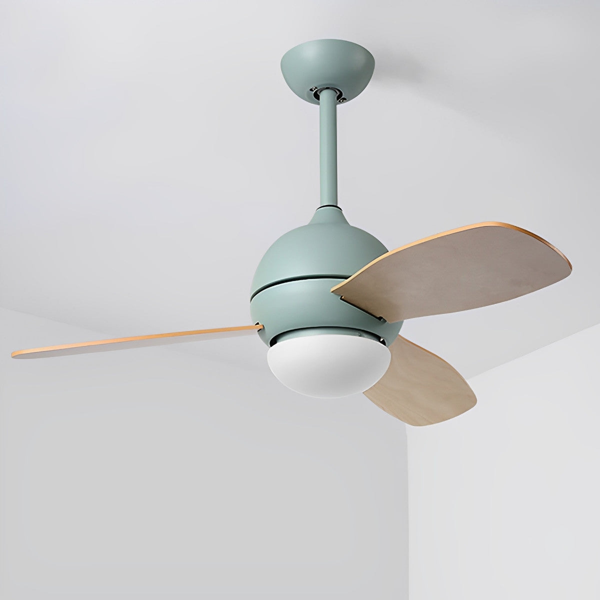 Nordic Minimalist LED Ceiling Paddle Fan with Remote Control Adjustable Wind Speed Fan