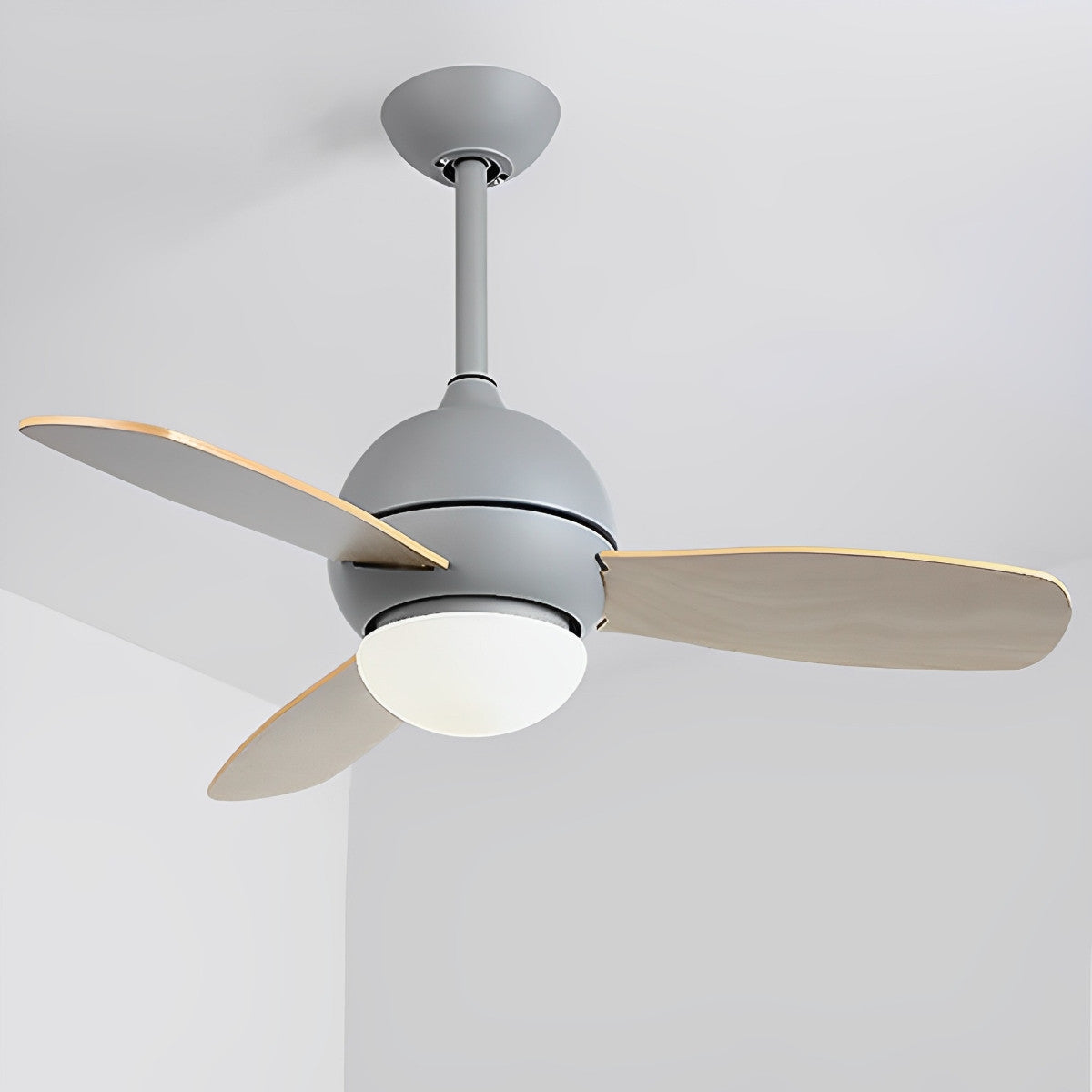 Nordic Minimalist LED Ceiling Paddle Fan with Remote Control Adjustable Wind Speed Fan