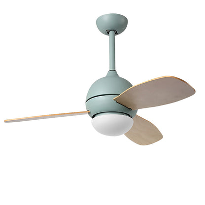 Nordic Minimalist LED Ceiling Paddle Fan with Remote Control Adjustable Wind Speed Fan