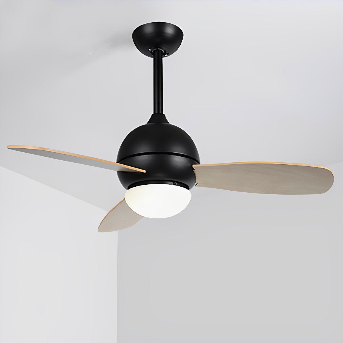 Nordic Minimalist LED Ceiling Paddle Fan with Remote Control Adjustable Wind Speed Fan