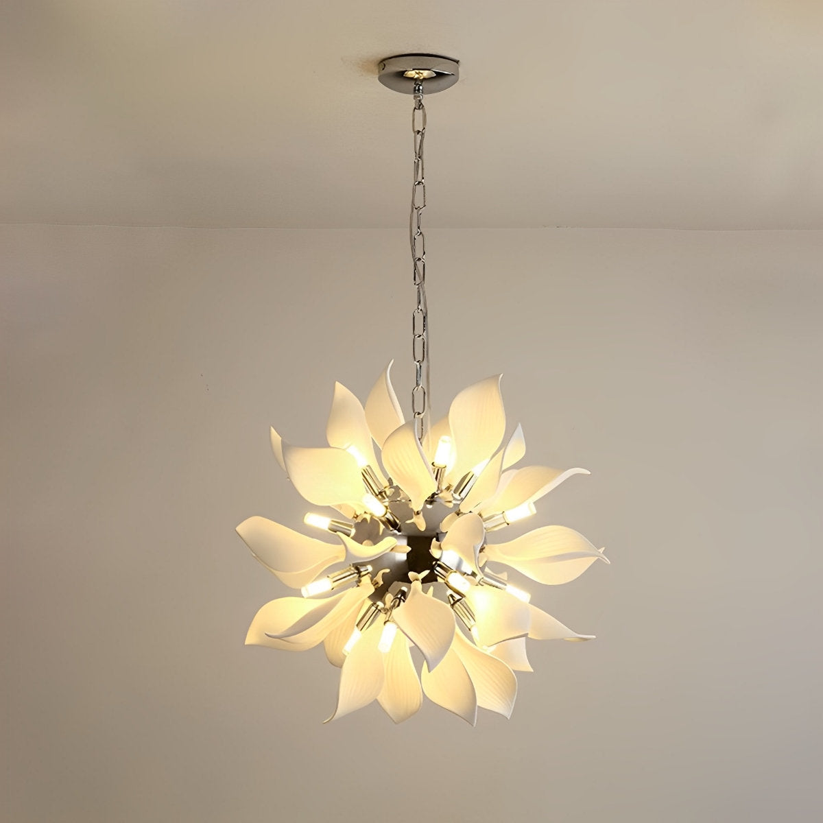 Modern Ceramics Flower Art Chandelier Light