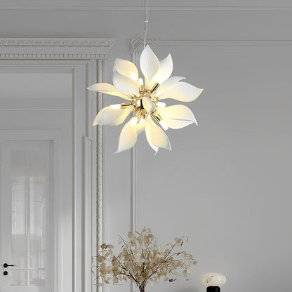 Modern Ceramics Flower Art Chandelier Light