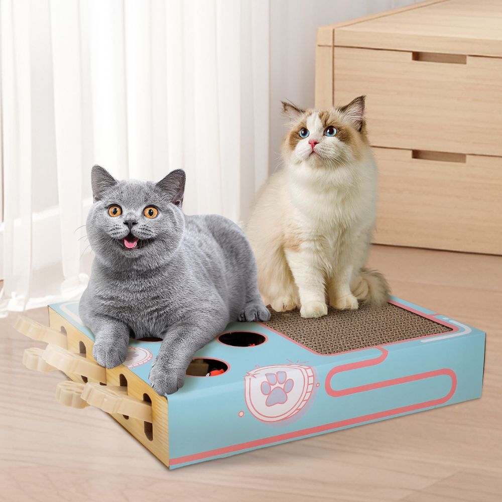 Interactive Whack-A-Mole Cat Toy