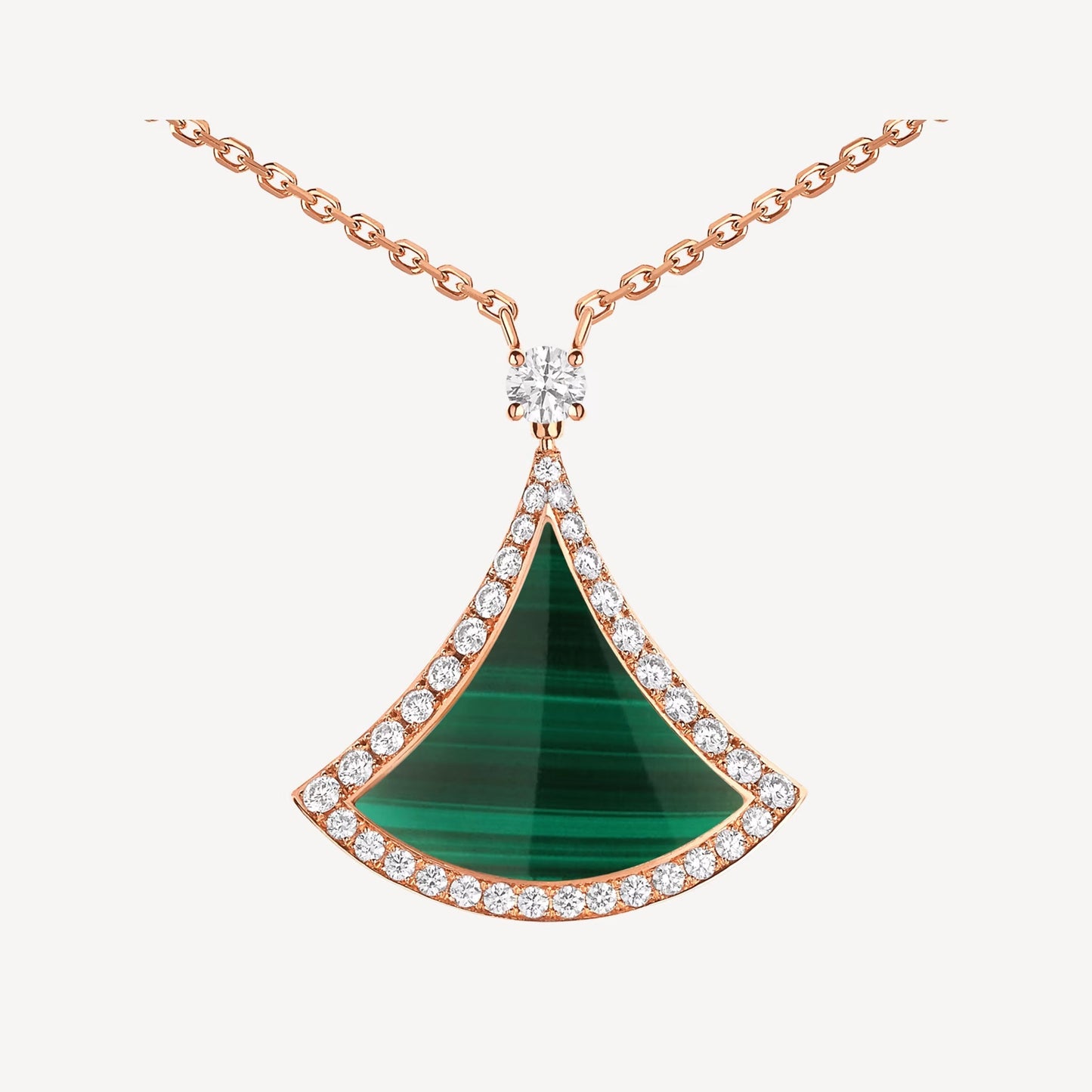 Divas’ Dream Necklace, 925 Silver, Green Agate