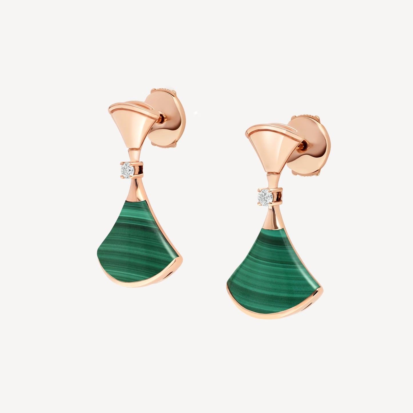 Divas’ Dream Earrings – 925 Silver, 18k Gold Plated with Green Agate