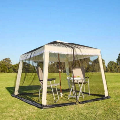 Outdoor Black Mesh Mosquito Net for Patio Umbrella