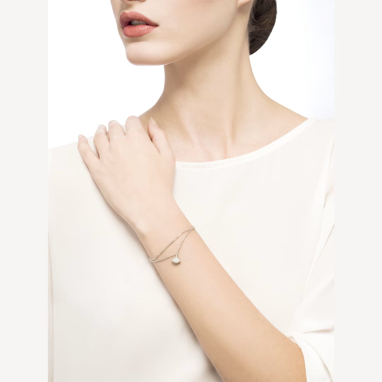 Pulsera Divas' Dream – Plata 925, Baño de Oro Blanco de 18k, Pavé de Circonitas