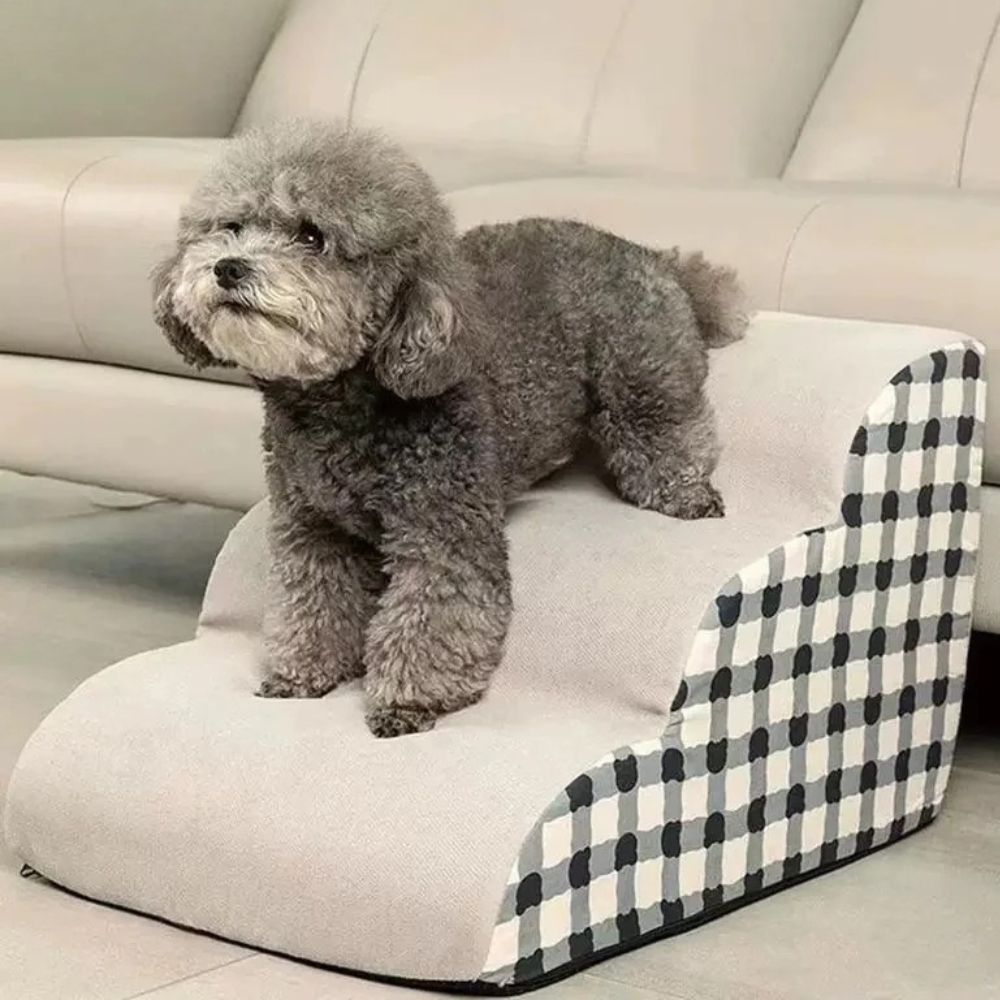 Memory Foam Small Dog Stairs Steps for Bed or Sofa