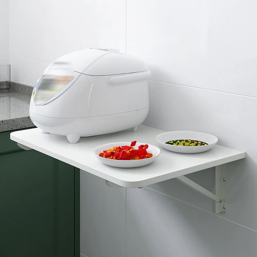Compact Wall Mounted Fold Away Computer Desk Table