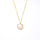 Baroque Button Pearl Necklace, 925 Silver, 18K Gold Plated