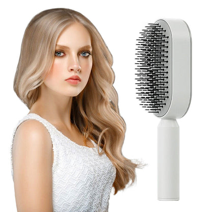 Self-Cleaning Hair Brush – Detangling Brush for All Hair Types