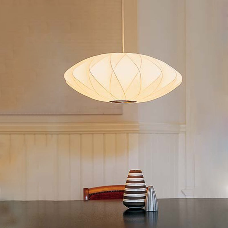 Minimalist White Bubble Hanging Pendant Light