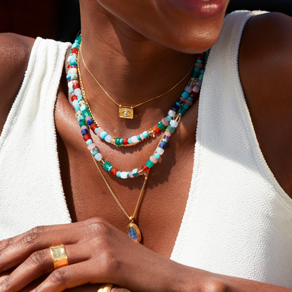 Natural Gemstone Beaded Necklace