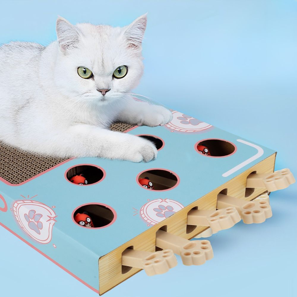 Interactive Whack-A-Mole Cat Toy