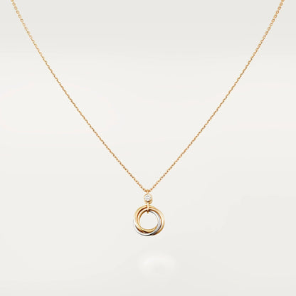 Trinity Necklace, 18K Gold Plated