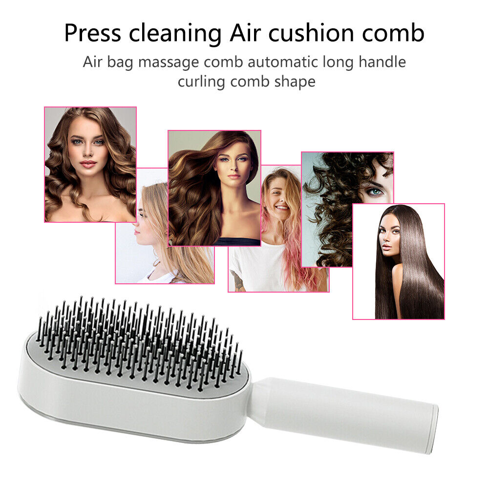 Self-Cleaning Hair Brush – Detangling Brush for All Hair Types