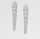 Serpenti Viper Earrings – 925 Silver, 18k White Gold Plated with Cubic Zirconia