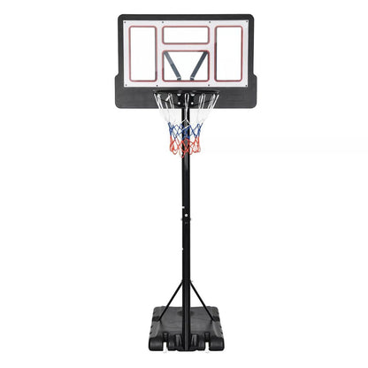 Wheeled Portable Outdoor Basketball Hoop Set 4.4-10 FT