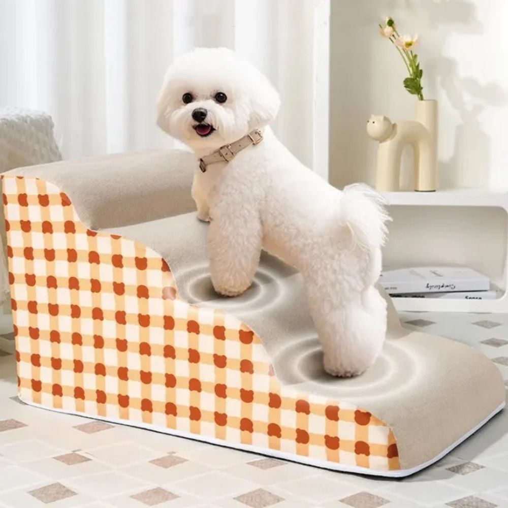 Memory Foam Small Dog Stairs Steps for Bed or Sofa