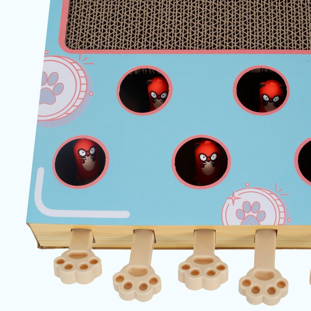 Interactive Whack-A-Mole Cat Toy