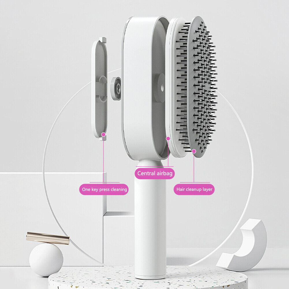 Self-Cleaning Hair Brush – Detangling Brush for All Hair Types