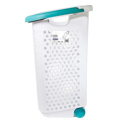 Large Rolling Laundry Cart Hamper Washing Basket