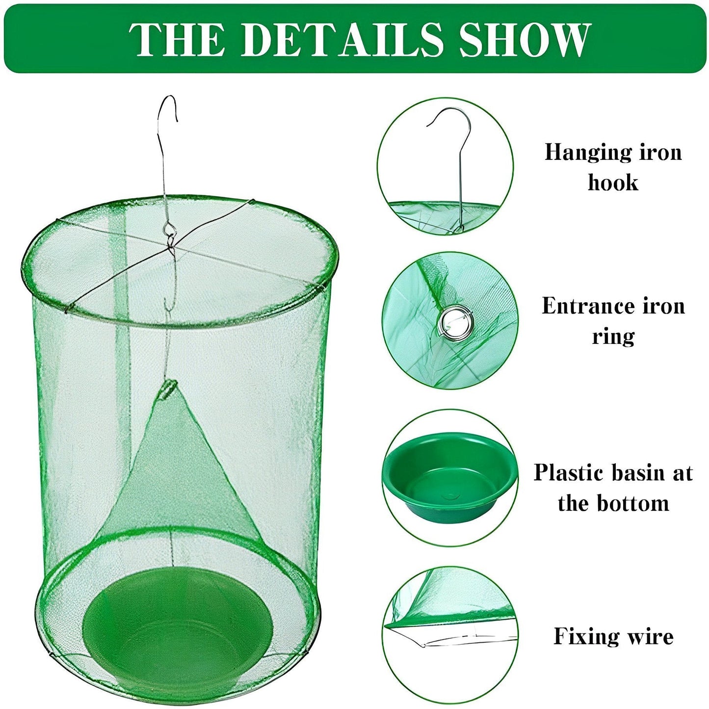 Reusable Stable Fly Trap – Outdoor Ranch & Barn Insect Catcher