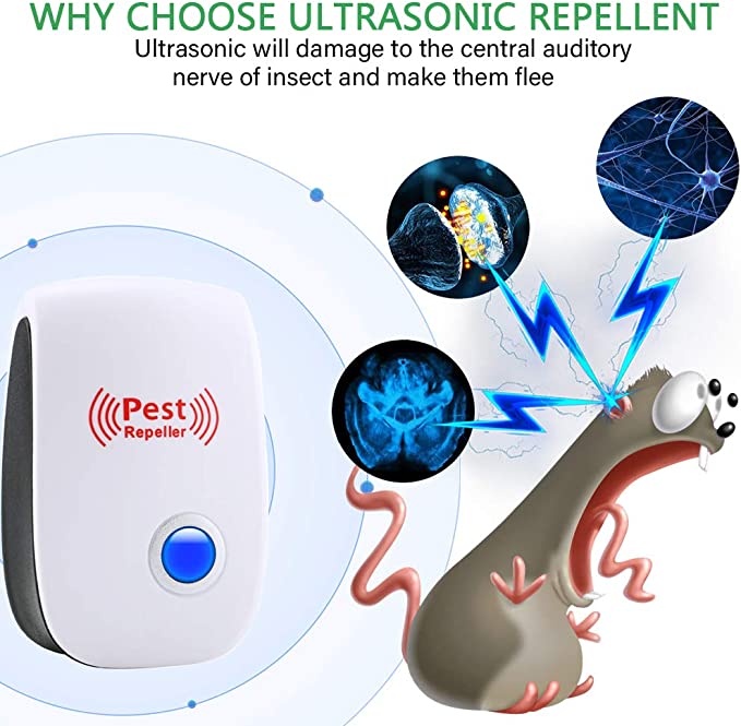 Ultrasonic Rat Repeller – Plug-In Rodent Control Device for Home & Garage