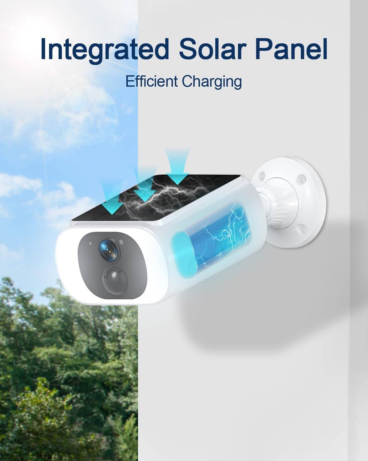 Outdoor Solar Security Cameras – Wireless Design with Motion Sensor & Night Vision